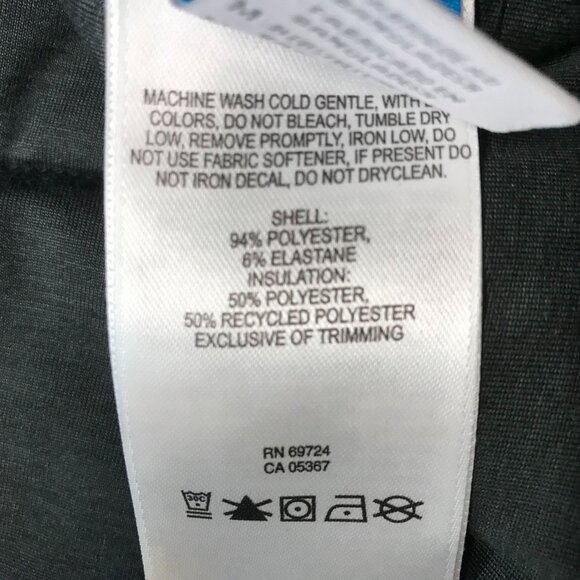 COLUMBIA ~ WOMENS MEDIUM ~ GRAY QUILTED FULL ZIP VEST WITH COLLAR - Picture 6 of 7